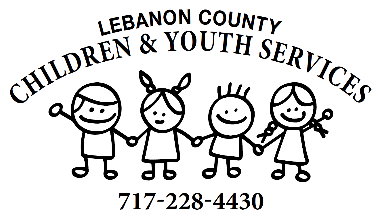 Logo featuring four stick-figure children holding hands, with 